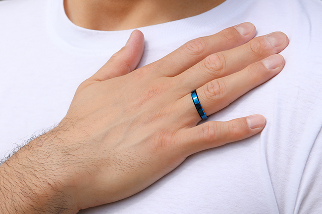 Water Heritage Ring in Cobalt Blue