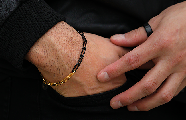Panama Long Link Bracelet in Gold Eclipse