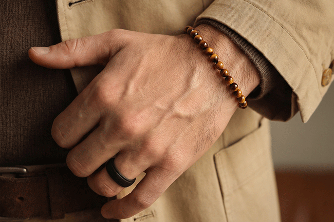 Olympus Tiger's Eye Beaded Bracelet 4mm