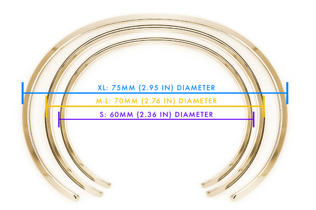 Water Cuff Bracelet in Yellow Gold