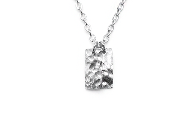 Forged Micro Tags Pendant