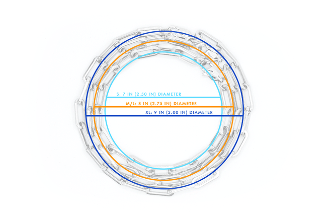 Panama Long Link Bracelet in Cobalt Blue