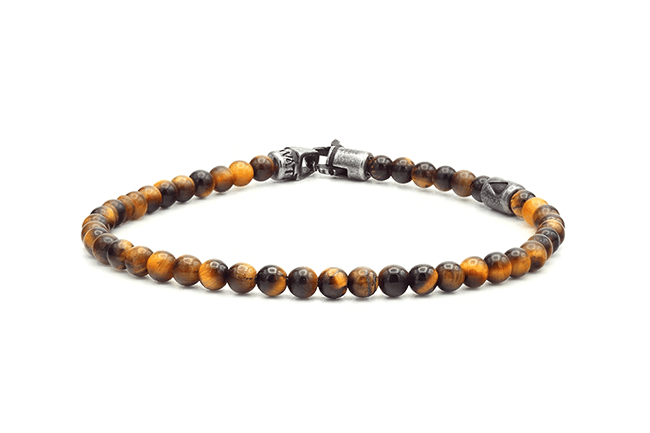 Olympus Tiger's Eye Beaded Bracelet 4mm