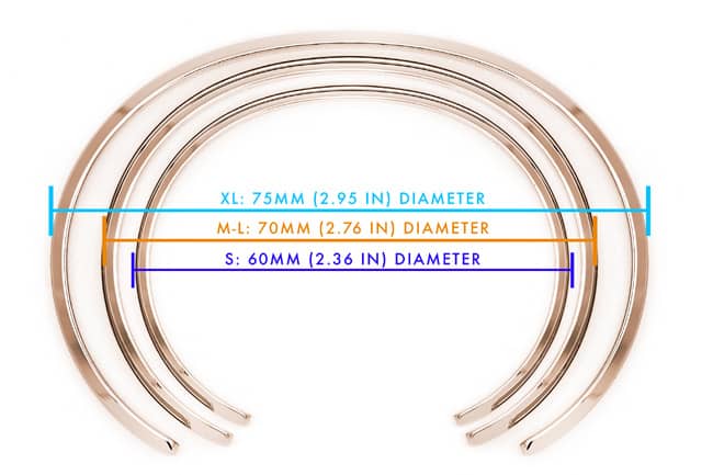 Water Cuff Bracelet in Red Gold